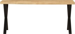 vidaXL Ławka z krawędzią drewna 105 cm lite drewno mango 2