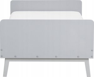 Beliani Łóżko drewniane 90 x 200 cm szare BONNAC 5