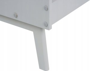 Beliani Łóżko drewniane 90 x 200 cm szare BONNAC 6