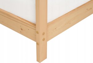 Beliani Łóżko dziecięce domek drewniane 90 x 200 cm jasne ORLU 5