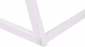 Beliani Łóżko dziecięce domek drewniane 90 x 200 cm białe SAURAT 6