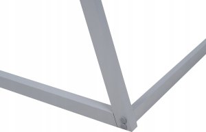 Beliani Łóżko dziecięce domek drewniane 90 x 200 cm szare SAURAT 6