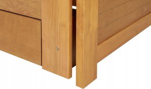 Beliani Łóżko wysuwane drewniane 90 x 200 cm jasne CAHORS 13