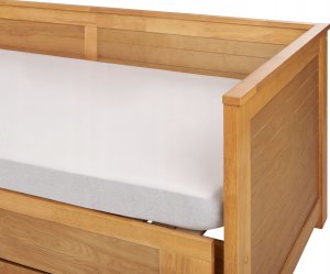 Beliani Łóżko wysuwane drewniane 90 x 200 cm jasne CAHORS 10
