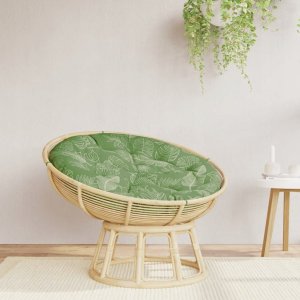 vidaXL Okrągła poduszka, wzór w liście, Ø 100 x 11 cm, tkanina Oxford Lumarko! 1