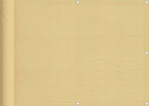 vidaXL Parawan balkonowy, piaskowy, 75x1000 cm, 100% poliester Oxford 2