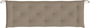vidaXL Poduszka na ławkę ogrodową, taupe, 150x50x7 cm, tkanina 4