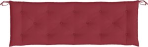 vidaXL Poduszka na ławkę ogrodową, winna czerwień 150x50x7 cm, tkanina 4