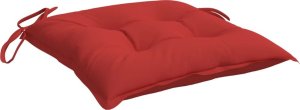 vidaXL Poduszki na palety, 2 szt., czerwone, 50x50x7 cm tkanina Oxford 5