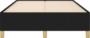 vidaXL Rama łóżka, czarna, 120x190 cm, obita tkaniną 5