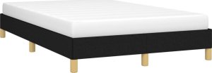 vidaXL Rama łóżka, czarna, 120x190 cm, obita tkaniną 4