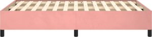 vidaXL Rama łóżka, różowa, 120x190 cm, obita aksamitem 6