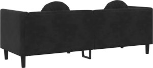 vidaXL Sofa 3-osobowa z poduszkami, czarna, aksamit 6