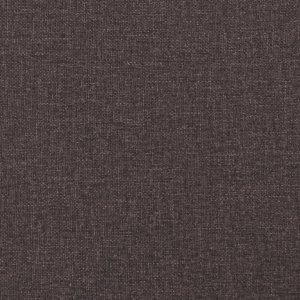 vidaXL Sofa 3-osobowa, ciemnobrązowa, tapicerowana tkaniną 8