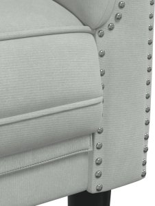 vidaXL Sofa dwuosobowa, jasnoszara, aksamit 7