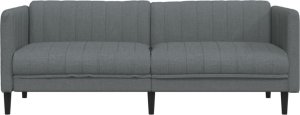 vidaXL Sofa trzyosobowa, ciemnoszara, tkanina 4