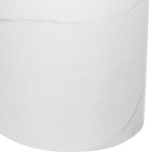 Beliani Stolik pomocniczy metalowy jasne drewno z białym OASIS 4