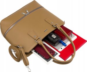 Rovicky Stylowa Shopperka Damska Z Odpinanym Paskiem 6