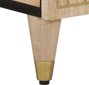 vidaXL Szafka pod umywalkę, 62x33x58 cm, lite drewno mango 9