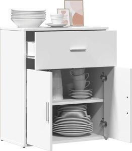 vidaXL Szafka, biała, 60x31x70 cm, materiał drewnopochodny 4