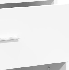 vidaXL Szafka, biała, 60x31x70 cm, materiał drewnopochodny 8