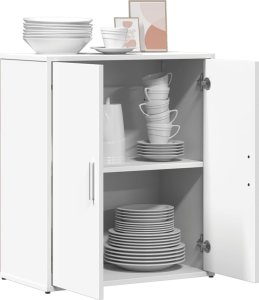 vidaXL Szafka, biała, 60x31x70 cm, materiał drewnopochodny 4