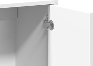 vidaXL Szafka, biała, 60x31x70 cm, materiał drewnopochodny 8