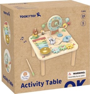 Tooky Toy TOOKY TOY Drewniany Stolik Aktywności Cymbałki Montessori 7