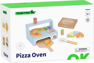 Tooky Toy TOOKY TOY Pizzeria Drewniany Piec do Pizzy Akcesoria 3