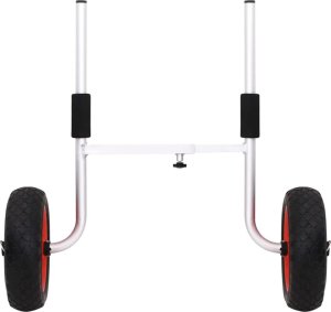 vidaXL Wózek do transportu kajaka, odpinany, 100 kg, aluminiowy 3