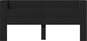 vidaXL Zagłówek z półką i oświetleniem LED, czarny, 220x16,5x103,5cm 6