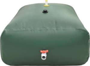 vidaXL Zbiornik na wodę deszczową, z kranikiem, składany, 2100 L, PVC 3