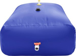 vidaXL Zbiornik na wodę deszczową, z kranikiem, składany, 3000 L, PVC 3