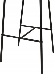 Beliani Zestaw 2 krzeseł barowych pomarańczowy KIANA 7