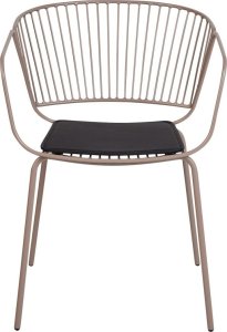 Beliani Zestaw 2 krzeseł do jadalni różowe złoto RIGBY 4