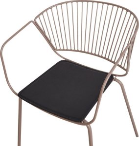 Beliani Zestaw 2 krzeseł do jadalni różowe złoto RIGBY 6