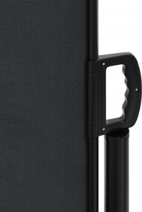 vidaXL Zwijana markiza boczna, czarna, 140x1200 cm 8