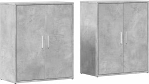 vidaXL Szafki, 2 szt., szarość betonu, 60x31x70 cm 2