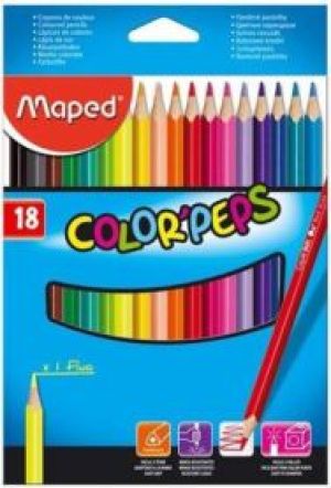 Maped Kredki trójkątne Colorpeps 18 kolorów 1