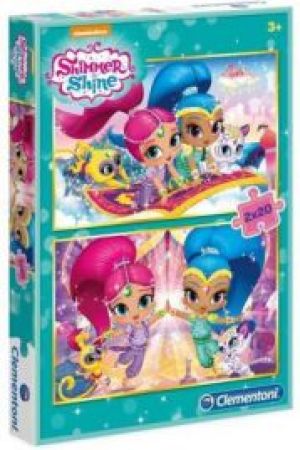 Clementoni Puzzle 2x20 elementów SL Shimmer and Shine (239113) 1