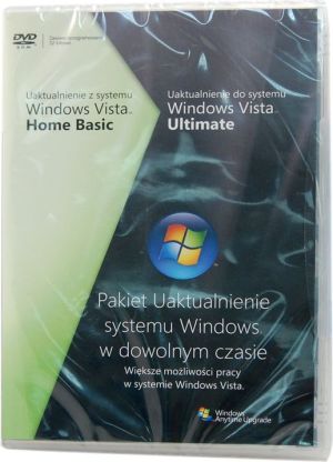 Microsoft Windows Vista Ultimate upg z Vista Home Basic DVD PL BOX 1