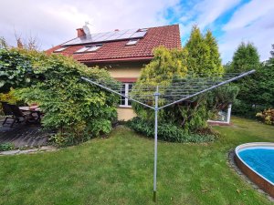 Suszarka na pranie Promis Suszarka ogrodowa trzyramienna PROMIS SU190  COMO  +  pokrowiec 2