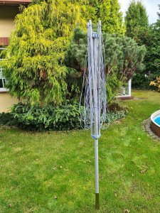 Suszarka na pranie Promis Suszarka ogrodowa trzyramienna PROMIS SU190  COMO  +  pokrowiec 4