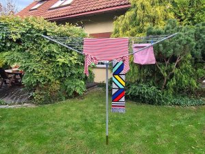 Suszarka na pranie Promis Suszarka ogrodowa trzyramienna PROMIS SU190  COMO  +  pokrowiec 7