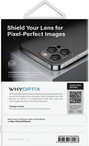 Uniq UNIQ Optix Aluminium Camera Lens Protector iPhone 14 Pro 6.1" / 14 Pro Max 6.7" sterling silver szkło na obiektyw aparatu z aplikatorem 12