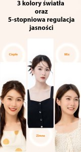 Podstawka Usams USAMS Multifunkcyjny uchwyt na telefon z lampą LED biały/white ZB26501 (US-ZB265) 12