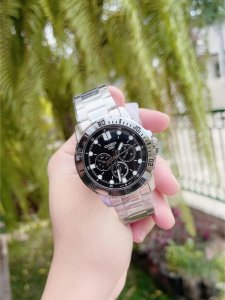 Zegarek Casio Zegarek Męski Casio COLLECTION Czarny Srebrzysty ( 45 mm) 3