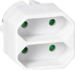 Orno Rozgałęźnik Orno OR-AE-13277/W 2x2P euro biały 2