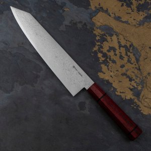 Kanetsune Seki Kanetsune Minamo-kaze Nóż Kiritsuke Gyuto 21 cm 12