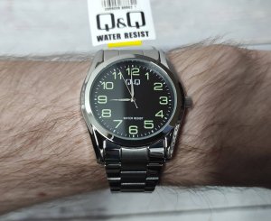 Zegarek Q&Q Zegarek QQ C58A-002P Męski Klasyczny czarna tarcza 2